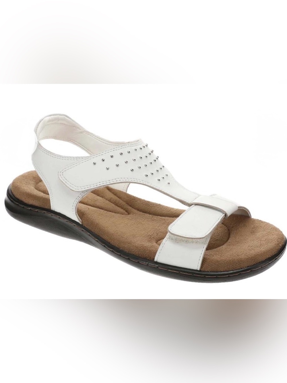 Array White Studded Women's Slingback Sandal Size 8.5